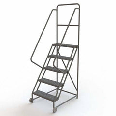 TRI-ARC - Rolling & Wall Mounted Ladders & Platforms Type: TiltNRoll Rolling Ladder Style: Tilt & Roll Safety Ladder - Industrial Tool & Supply