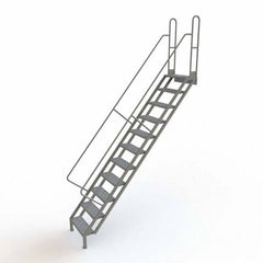 TRI-ARC - Rolling & Wall Mounted Ladders & Platforms Type: Stairway Slope Ladder Style: Stair Unit - Industrial Tool & Supply