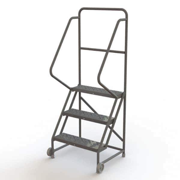 TRI-ARC - Rolling & Wall Mounted Ladders & Platforms Type: TiltNRoll Rolling Ladder Style: Tilt & Roll Safety Ladder - Industrial Tool & Supply