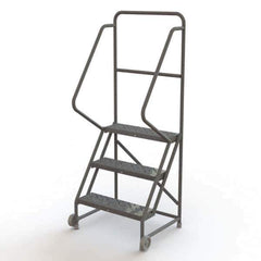 TRI-ARC - Rolling & Wall Mounted Ladders & Platforms Type: TiltNRoll Rolling Ladder Style: Tilt & Roll Safety Ladder - Industrial Tool & Supply