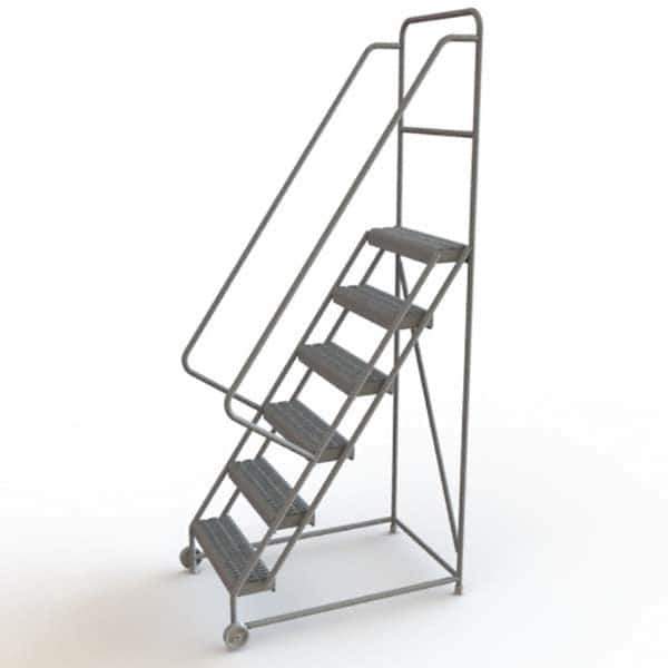 TRI-ARC - Rolling & Wall Mounted Ladders & Platforms Type: TiltNRoll Rolling Ladder Style: Tilt & Roll Safety Ladder - Industrial Tool & Supply
