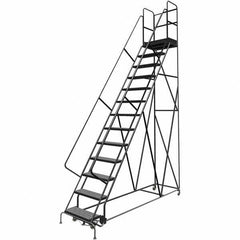 TRI-ARC - Rolling & Wall Mounted Ladders & Platforms Type: Rolling Warehouse Ladder Style: Rolling Platform Ladder - Industrial Tool & Supply