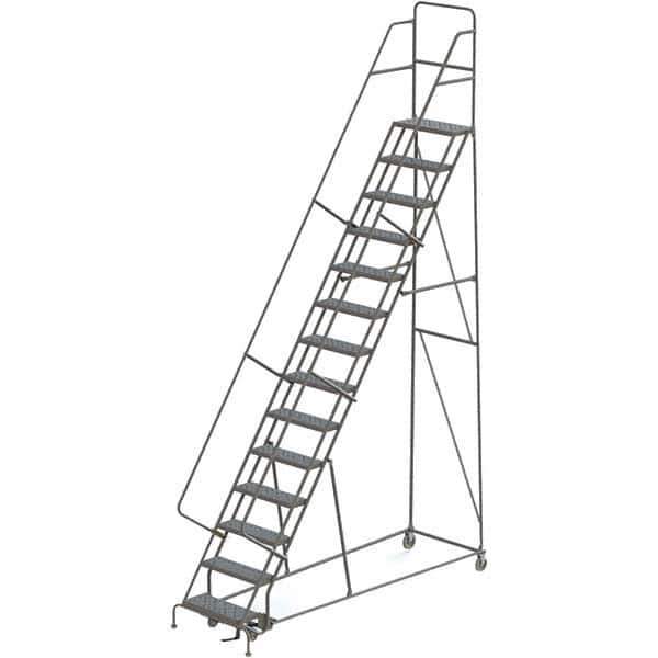 TRI-ARC - Rolling & Wall Mounted Ladders & Platforms Type: Rolling Warehouse Ladder Style: Rolling Platform Ladder - Industrial Tool & Supply