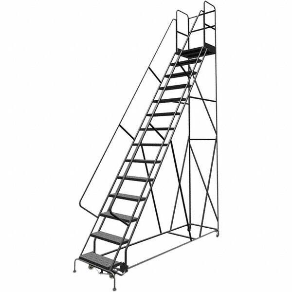 TRI-ARC - Rolling & Wall Mounted Ladders & Platforms Type: Rolling Warehouse Ladder Style: Rolling Platform Ladder - Industrial Tool & Supply