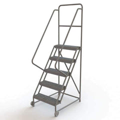 TRI-ARC - Rolling & Wall Mounted Ladders & Platforms Type: TiltNRoll Rolling Ladder Style: Tilt & Roll Safety Ladder - Industrial Tool & Supply