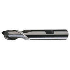 ‎1/4″ × 3/8″ × 1-1/4″ × 3-1/16″ RHS / RHC HSS HSS Single End 2-Flute Center Cutting End Mill - Bright