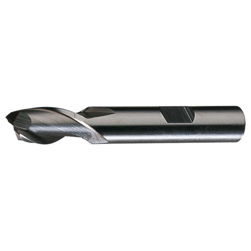 ‎13/32″ × 1/2″ × 1-3/4″ × 3-3/4″ RHS / RHC HSS HSS Single End 2-Flute Center Cutting End Mill - TiN