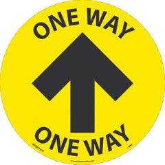 NMC - "One Way" Adhesive-Backed Floor Sign - Industrial Tool & Supply
