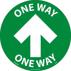 NMC - "One Way" Adhesive-Backed Floor Sign - Industrial Tool & Supply
