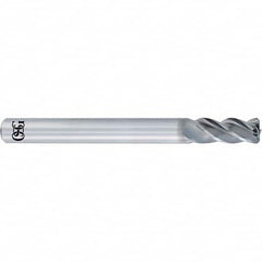 OSG - 3/8" Diam 4 Flute Solid Carbide 0.06" Corner Radius End Mill - Industrial Tool & Supply
