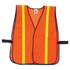 8040HL Orange Non-Cert Hi-Gloss Vest - Industrial Tool & Supply