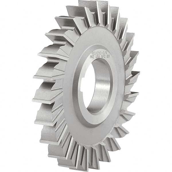 Keo - 8" Diam x 5/8" Face Width Straight Tooth Side Milling Cutter - Industrial Tool & Supply