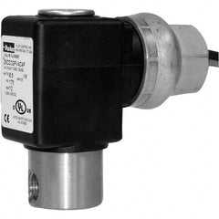 Parker - 24 VDC 1/8" NPT Port Stainless Steel Two-Way Direct Acting Solenoid Valve - Industrial Tool & Supply