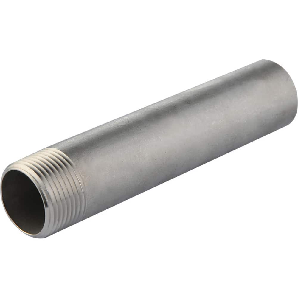Guardian Worldwide - Stainless Steel Pipe Nipples & Pipe; Style: Threaded ; Pipe Size: 1/2 (Inch); Length (Inch): 6 ; Material Grade: 304/304L ; Schedule: 40 - Exact Industrial Supply