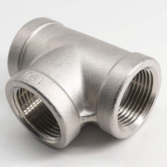 Guardian Worldwide - Stainless Steel Pipe Fittings; Type: Tee ; Fitting Size: 1 ; End Connections: FNPT x FNPT x FNPT ; Material Grade: 316 ; Pressure Rating (psi): 150 - Exact Industrial Supply