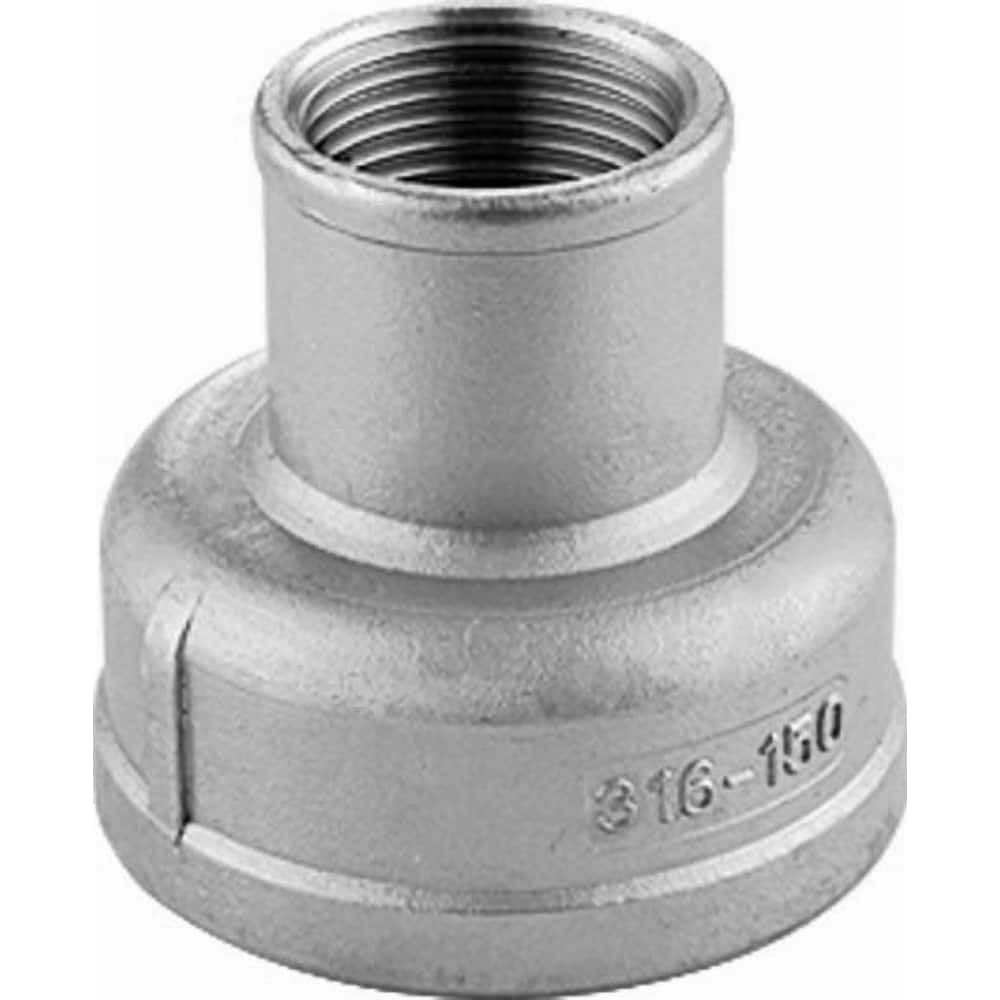 Guardian Worldwide - Stainless Steel Pipe Fittings; Type: Reducing Coupling ; Fitting Size: 3/4 x 1/4 ; End Connections: FNPT x FNPT ; Material Grade: 316 ; Pressure Rating (psi): 150 ; Length (Inch): 1.77 - Exact Industrial Supply