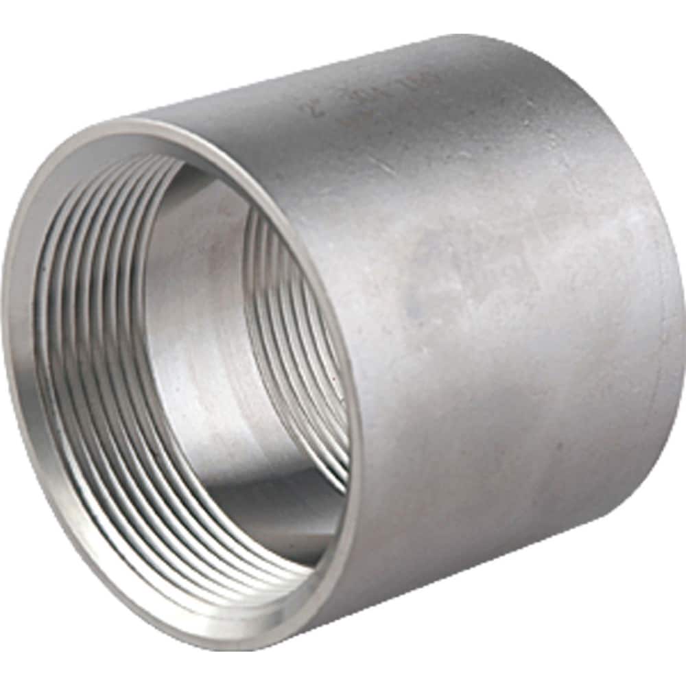 Guardian Worldwide - Stainless Steel Pipe Fittings; Type: Full Coupling ; Fitting Size: 3/4 ; End Connections: FNPT x FNPT ; Material Grade: 316 ; Pressure Rating (psi): 150 ; Length (Inch): 1-1/2 - Exact Industrial Supply