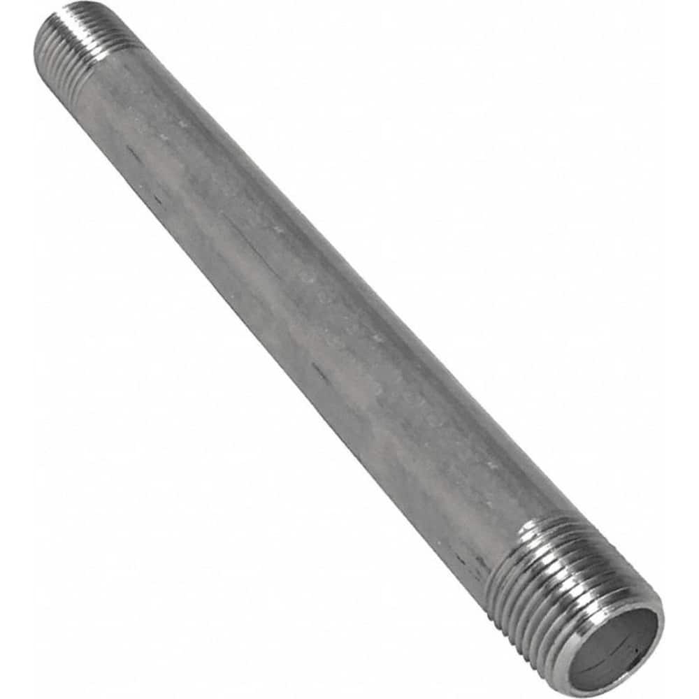 Guardian Worldwide - Stainless Steel Pipe Nipples & Pipe; Style: Threaded ; Pipe Size: 1/2 (Inch); Length (Inch): 6 ; Material Grade: 316/316L ; Schedule: 40 - Exact Industrial Supply