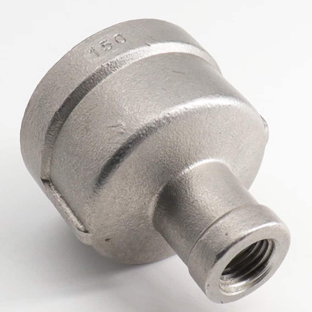 Guardian Worldwide - Stainless Steel Pipe Fittings; Type: Reducing Coupling ; Fitting Size: 1 x 1/4 ; End Connections: FNPT x FNPT ; Material Grade: 304 ; Pressure Rating (psi): 150 ; Length (Inch): 1.95 - Exact Industrial Supply