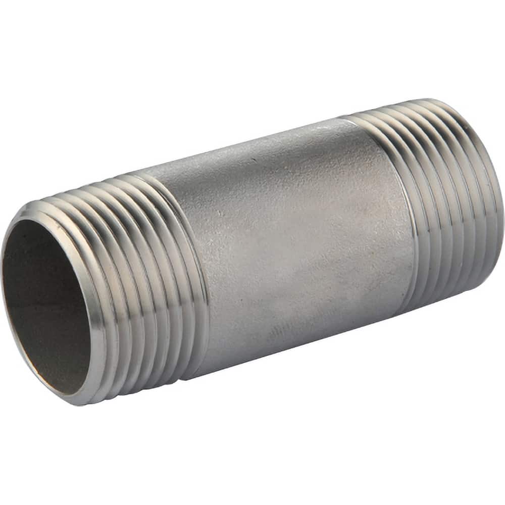Guardian Worldwide - Stainless Steel Pipe Nipples & Pipe; Style: Threaded ; Pipe Size: 1 (Inch); Length (Inch): 6 ; Material Grade: 304/304L ; Schedule: 80 - Exact Industrial Supply