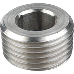 Guardian Worldwide - Stainless Steel Pipe Fittings; Type: Hexagon Socket Plug ; Fitting Size: 1-1/4 ; End Connections: MNPT ; Material Grade: 304 ; Pressure Rating (psi): 150 ; Length (Inch): 0.81 - Exact Industrial Supply