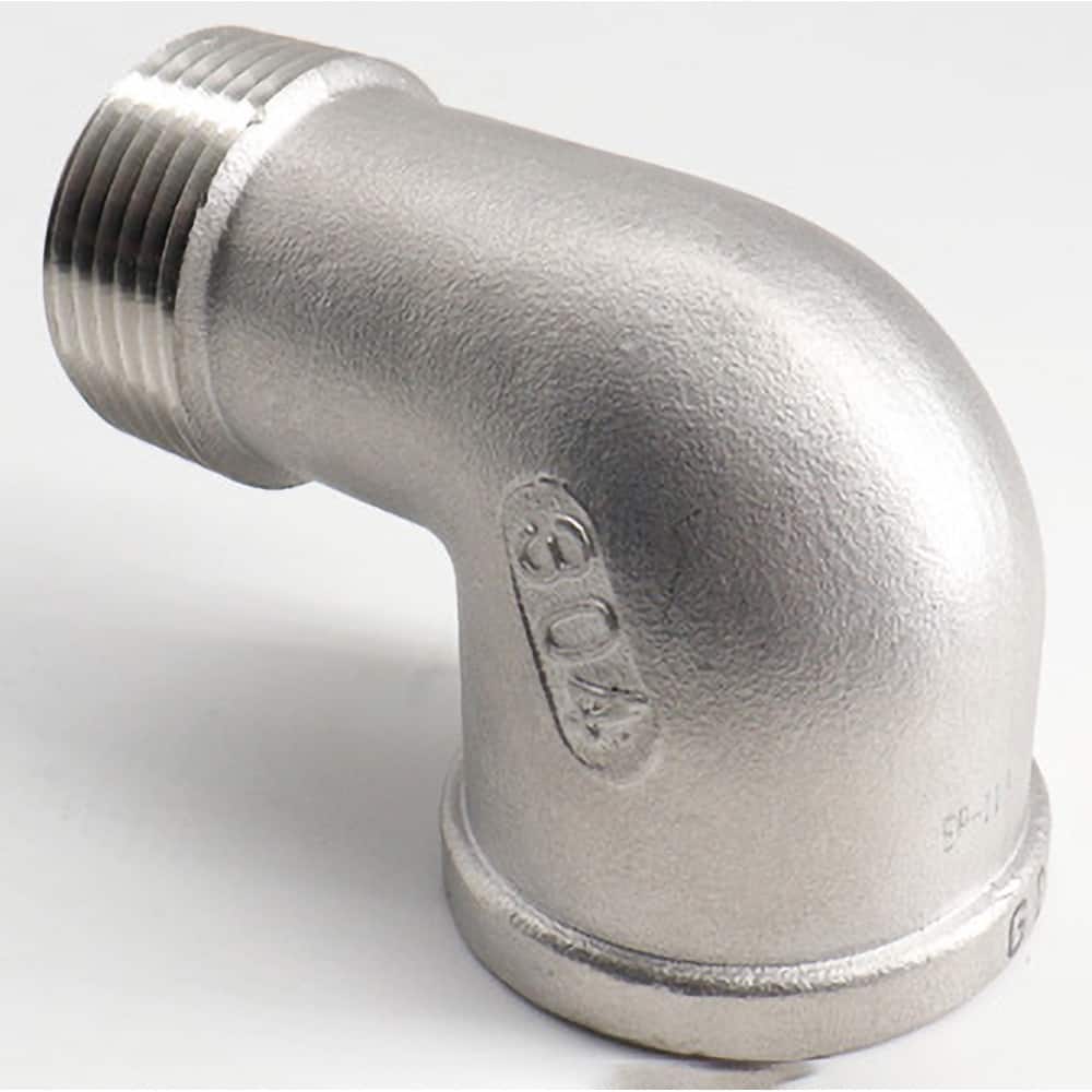 Guardian Worldwide - Stainless Steel Pipe Fittings; Type: 90? Street Elbow ; Fitting Size: 3/4 ; End Connections: MNPT x FNPT ; Material Grade: 304 ; Pressure Rating (psi): 150 - Exact Industrial Supply