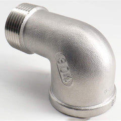 Guardian Worldwide - Stainless Steel Pipe Fittings; Type: 90? Street Elbow ; Fitting Size: 1 ; End Connections: MNPT x FNPT ; Material Grade: 304 ; Pressure Rating (psi): 150 - Exact Industrial Supply