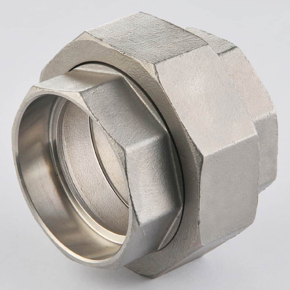 Guardian Worldwide - Stainless Steel Pipe Fittings; Type: Union ; Fitting Size: 1 ; End Connections: Socket Weld ; Material Grade: 316 ; Pressure Rating (psi): 150 - Exact Industrial Supply