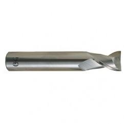 1 Dia. x 4 Overall Length 2-Flute .120 C/R Solid Carbide SE End Mill-Round Shank-Center Cutting-Uncoated - Industrial Tool & Supply