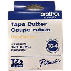 Brother - Label Maker & Tape Accessories; Type: Cutter Blade ; For Use With: PT-1100; PT-11Q; PT-1200; PT-200; PT-D200; PT-D200BT; PT-D200DA; PT-D200G; PT-D200MA; PT-D200SA; PT-D210; PT-E100; PT-E110; PT-H100 Label Makers; 12 mm TZe Tape Labeling Systems - Exact Industrial Supply