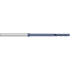 Ball End Mill: 0.075″ Dia, 0.5″ LOC, 3 Flute, Solid Carbide 2-1/2″ OAL, 1/8″ Shank Dia, 30 ° Helix, AlTiN Coated, Single End