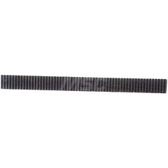 1/2″ Face Width 1' Long 416 Stainless Steel Gear Rack 32 Pitch, 20° Pressure Angle, Square
