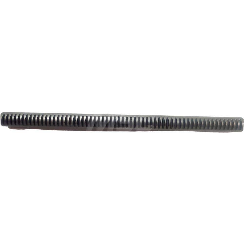 1/4″ Diam 1' Long 1018/12L14 Steel Gear Rack 72 Pitch, 20° Pressure Angle, Round
