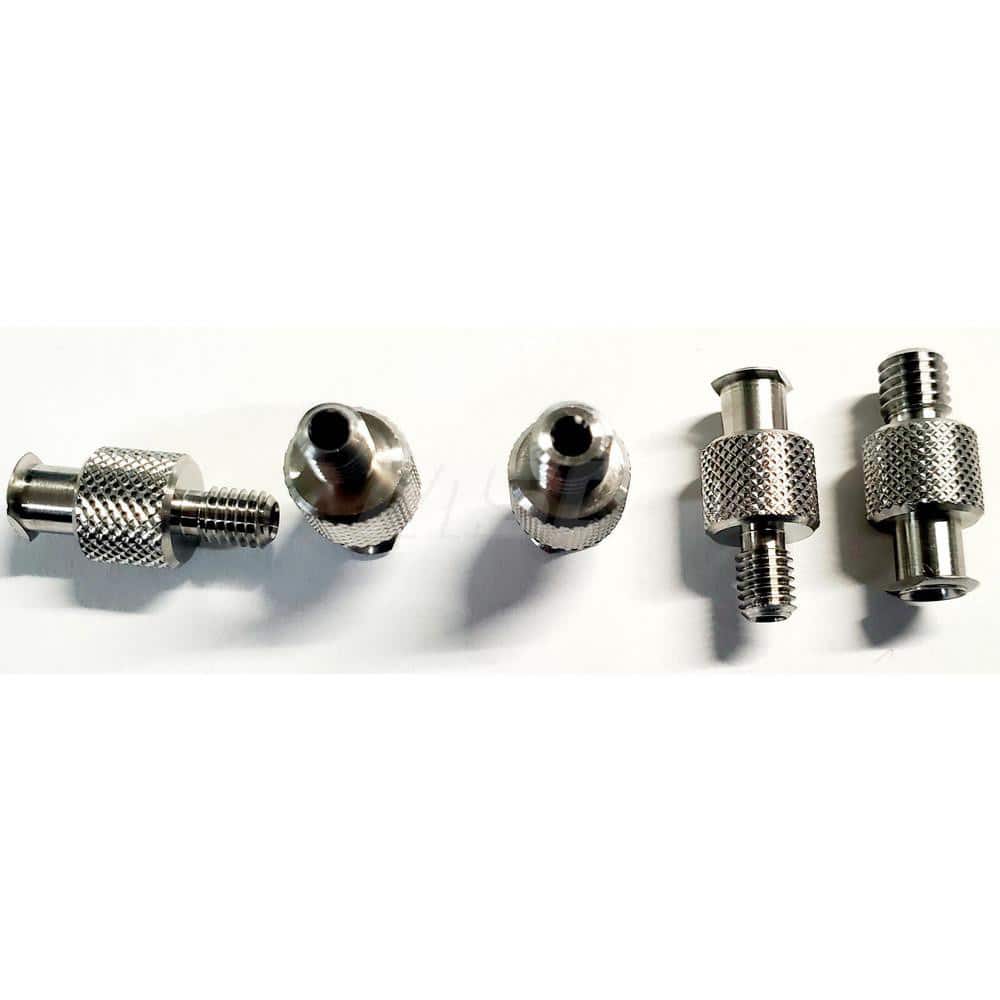 Medical Tubing Connectors & Fittings; Connector Type: Female Luer Lock to Male Threaded; Material: 303 Stainless Steel; Application: For Many Laboratories; Color: Silver