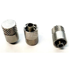 Medical Tubing Connectors & Fittings; Connector Type: Male Luer Lock; Material: 316 Stainless Steel; Application: Used as Plugs; For Many Laboratories; Color: Silver