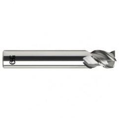 5/8 Dia. x 3-1/2 Overall Length 3-Flute .060 C/R Solid Carbide SE End Mill-Round Shank-Center Cutting-Uncoated - Industrial Tool & Supply