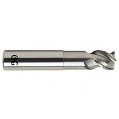 1/4 Dia. x 2-1/2 Overall Length 3-Flute .020 C/R Solid Carbide SE End Mill-Round Shank-Center Cutting-Uncoated - Industrial Tool & Supply