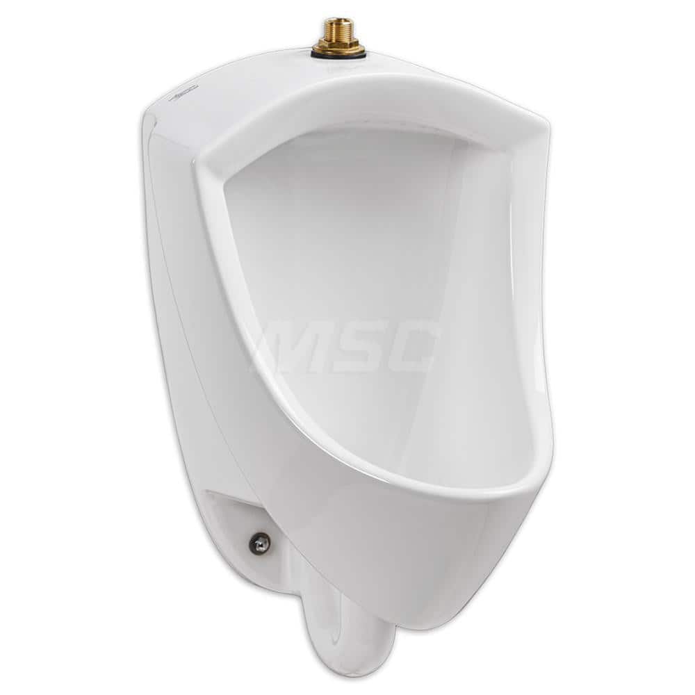 Urinals & Accessories; Type: Urinal with Manual Flush Valve; Color: White; Includes: Flush Valve; Urinal; For Use With.: Universal; Gallons Per Flush: 0.5; Litres Per Flush: 1.9; Width (Inch): 14-15/16; Depth (Inch): 14-7/16; Type: Urinal with Manual Flus
