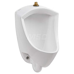 Urinals & Accessories; Type: Manual Flush Valve Urinal; Color: White; Includes: Flush Valve; Urinal; For Use With.: Universal; Gallons Per Flush: 0.125; Litres Per Flush: 0.5; Width (Inch): 14-15/16; Depth (Inch): 14-7/16; Type: Manual Flush Valve Urinal