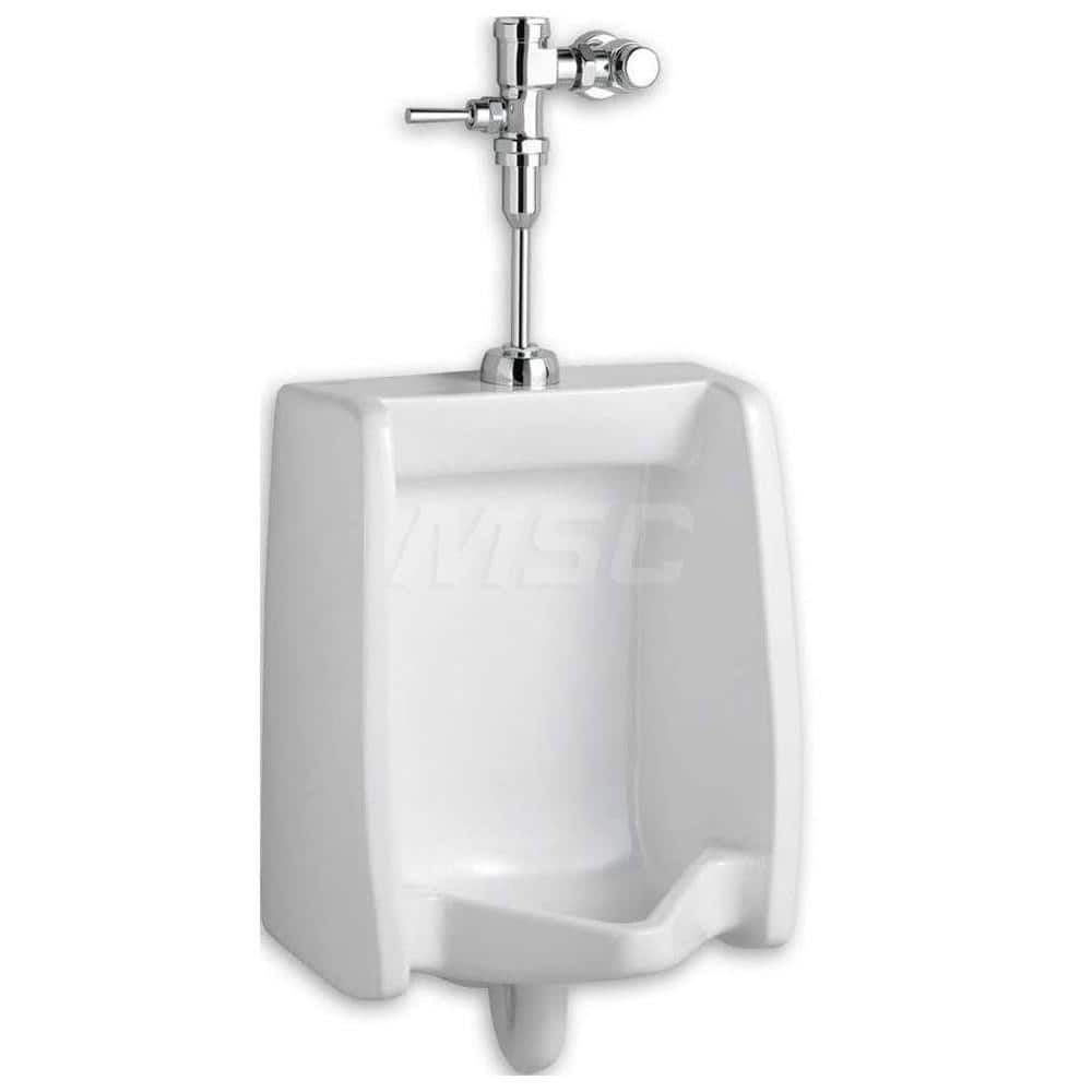 Urinals & Accessories; Type: Manual Flush Valve Urinal; Color: White; Includes: Flush Valve; Urinal; For Use With.: Universal; Gallons Per Flush: 0.125; Litres Per Flush: 0.5; Width (Inch): 18-7/8; Depth (Inch): 14-1/8; Type: Manual Flush Valve Urinal