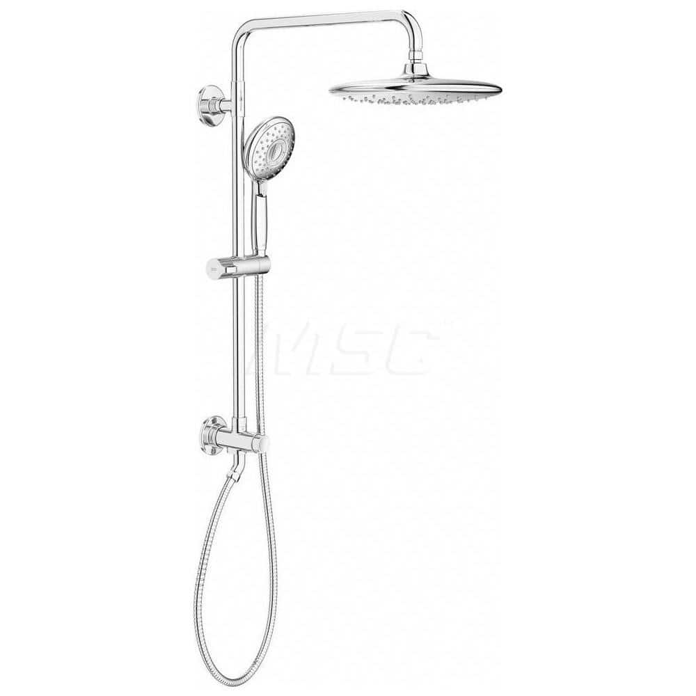 Shower Heads & Accessories; Type: 2-in-1; Material: Brass; GPM: 1.80; Face Diameter: 11; Finish/Coating: Chrome; For Use With.: Universal; Type: 2-in-1; Description: 4-Function 1.8 GPM Hand Shower Kit with Rain Shower Head; Material: Brass