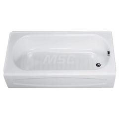 Shower Supports & Kits; Type: Apron Bathtub; Type: Apron Bathtub; Length (Inch): 60; Length (Inch): 60; Material: Enameled Steel; Finish/Coating: White; Finish Coating: White; Material: Enameled Steel