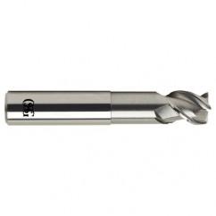 1 Dia. x 6 Overall Length 3-Flute .060 C/R Solid Carbide SE End Mill-Round Shank-Center Cutting-Uncoated - Industrial Tool & Supply