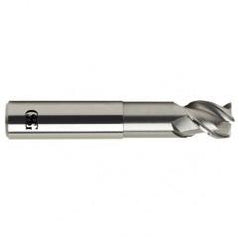 1 Dia. x 6 Overall Length 3-Flute .120 C/R Solid Carbide SE End Mill-Round Shank-Center Cutting-Uncoated - Industrial Tool & Supply