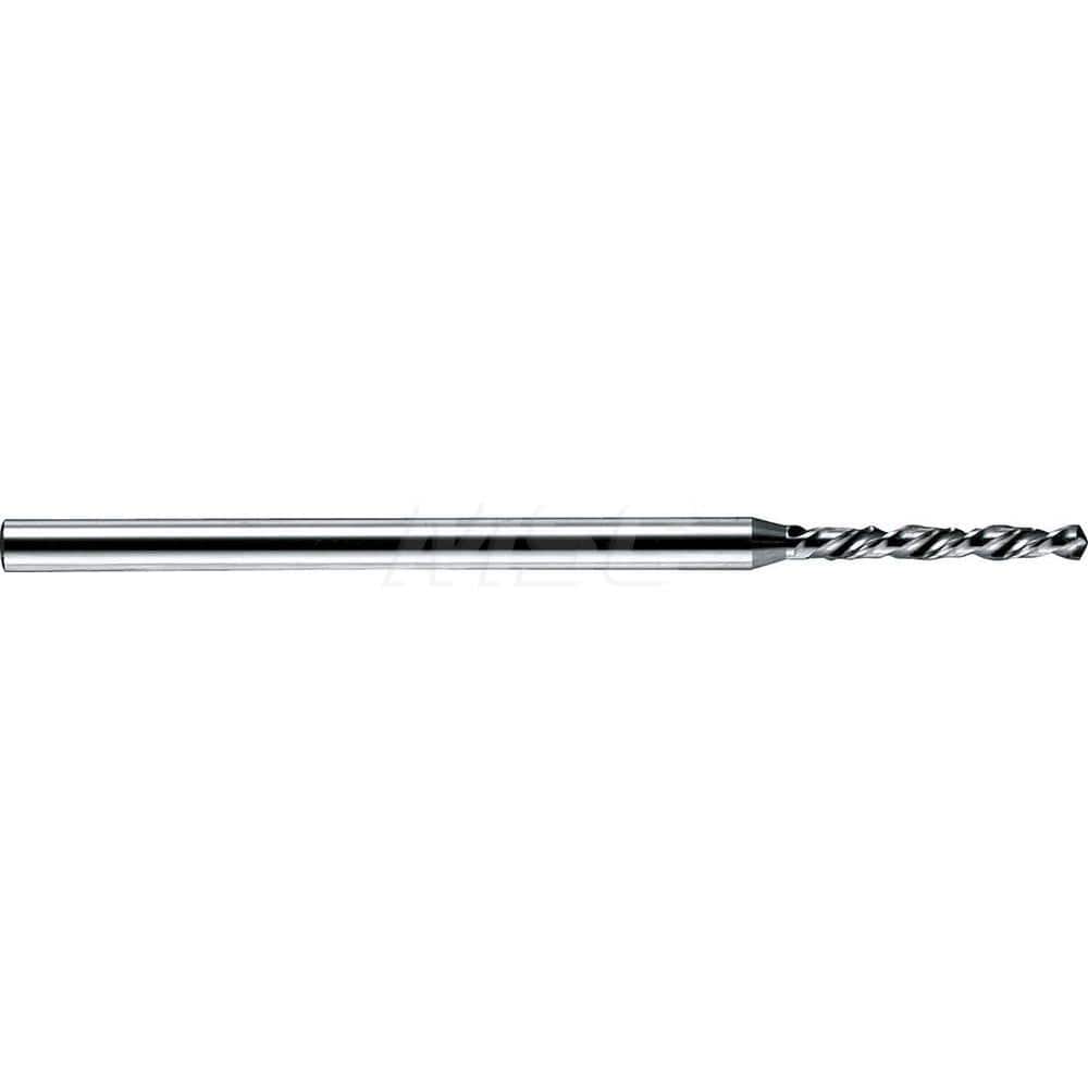 Micro Drill Bit: 0.0047″ Dia, 120 °, Solid Carbide Bright/Uncoated, RH Cut, Helical Flute, Series 6100