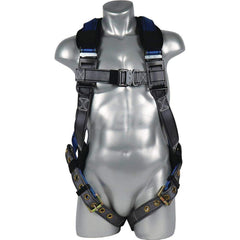 Fall Protection Harnesses: 310 Lb, Padded Quick Connect Style, Size Universal, For Construction, Back