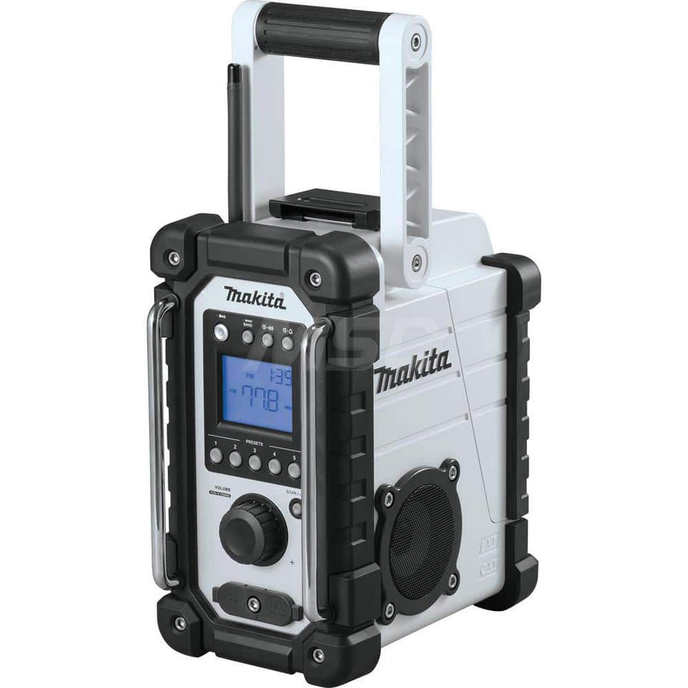 Job Site Radios; Type: Cordless Jobsite Radio; Bluetooth Speaker & Radio; Radio Reception: FM; AM; Frequency Type: VHF; Cord Length: 3; Batteries Included: No; Battery Size: 18V; Power: Battery; Electric; Display Type: Backlight LCD; Power Type: Battery;