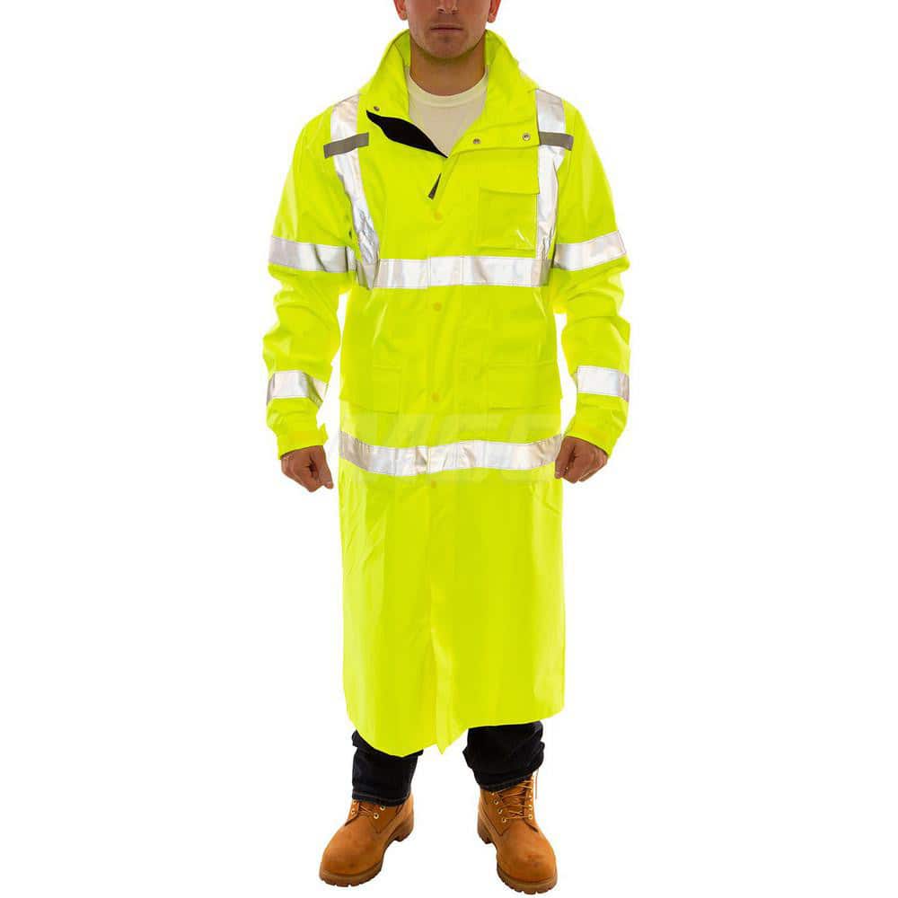 Work Jacket & Coat  Size 5X-Large N/A Polyurethane & 300D Polyester N/A Fluorescent Yellow ™Green N/A 6.000 Pocket