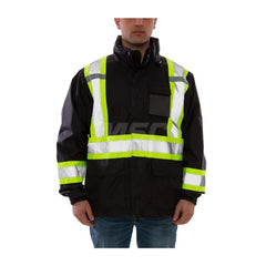 Work Jacket & Coat  Size Medium N/A Polyurethane & 300D Polyester N/A Fluorescent Yellow ™Green & Black N/A 6.000 Pocket