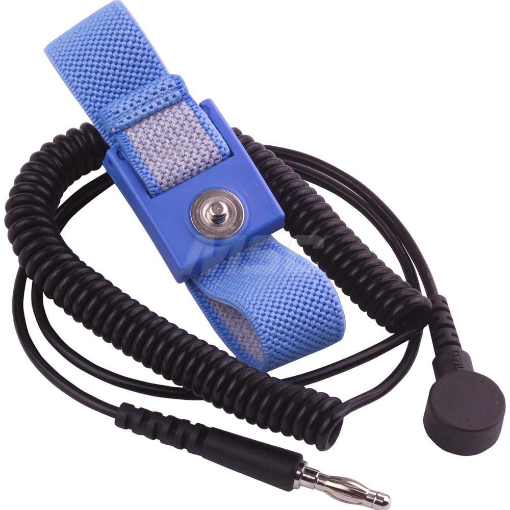 Grounding Wrist Straps; Size: Adjustable; Attachment Method: Snap Lock; Disposable or Reusable: No; Material: Fabric; Grounding Cord Included: Yes; Cord Length: 6; Resistor: Yes; Disposable: No